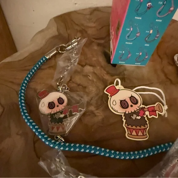 Authentic Pop Mart Labubu the Monsters Let's Checkmate Pendant Chain - Pawn - Picture 3 of 4